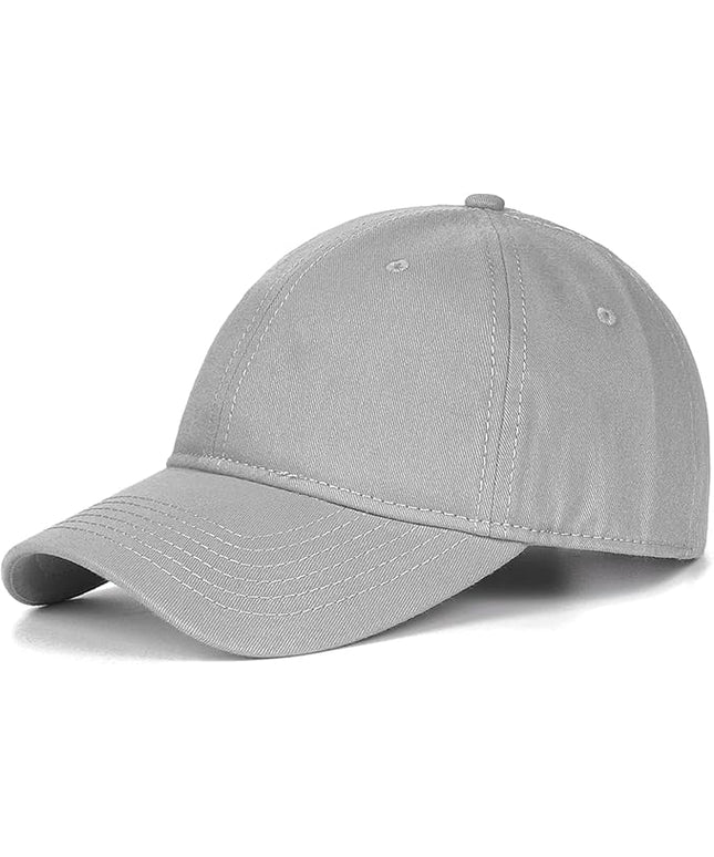 Zylioo XL XXL Oversize Baseball Cap, 100% Cotton Adjustable Dad Hat for Big Heads 23.5"-25.5", Soft Crown Large Size Cap
