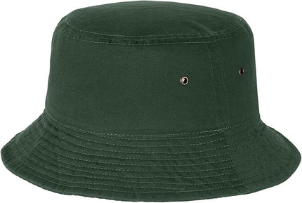 Falari Men Women Unisex Cotton Bucket Hat 100% Cotton Packable for Travel Fishing Hunting Summer Camp