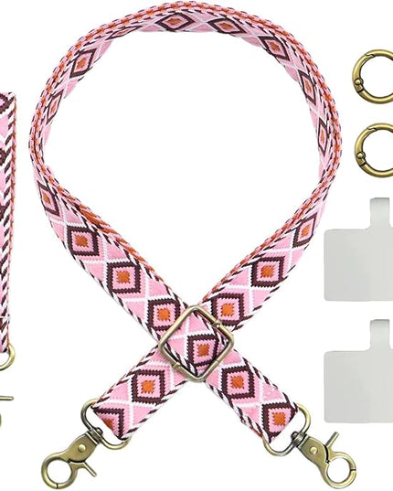 LEMEDE Adjustable Phone Lanyard - Phone Wristlet & Crossbody Phone Strap, Versatile for ID, Camera，Key straps(1" Width)
