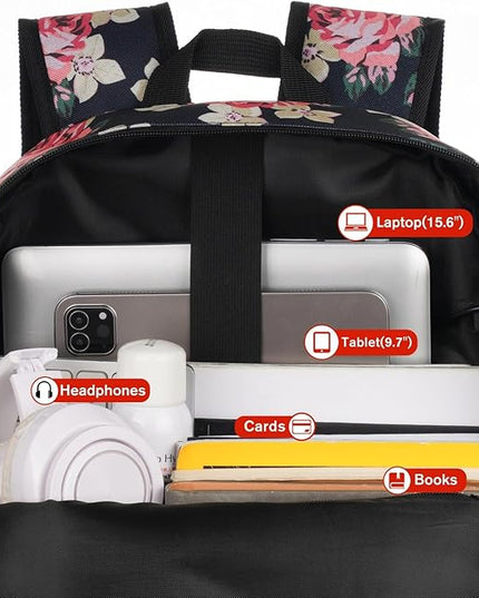 School Backpack,Classic Bookbag Women and Teen Girl Schoolbag with USB Port for High School College Office Work Travel