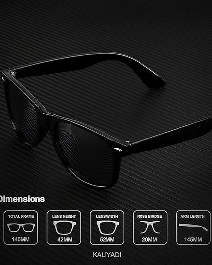KALIYADI Polarized Sunglasses for Men and Women Matte Finish Sun glasses Color Mirror Lens UV Blocking (3 Pack)