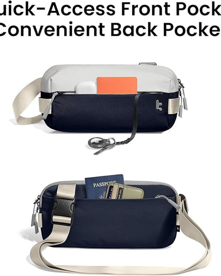 tomtoc Compact EDC Sling Bag 3L-10L, Minimalist Crossbody Bag Chest Shoulder Pack for Men Women, X-pac/Recycled Polyester