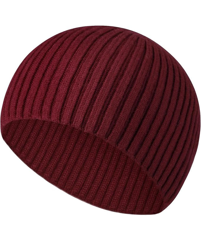 Heniho Winter Wool Beanies for Men Women, Warm Plain Toboggan Hats Ski Running Knit Skull Cap