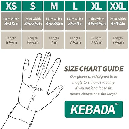 Kebada Safety Work Gloves,120 Pairs Bulk Pack, Touchscreen, PU Coated, Ideal for Warehouse, Construction, Gardening and Mechanics, Grey, XX-Large