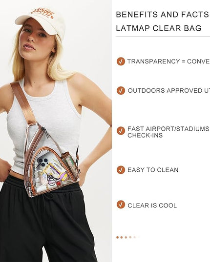 7L Sling Bag For Women Men Backpack Fanny Pack Crossbody Chest Travel Shoulder Belt Bags Purse Handbag PU Leather