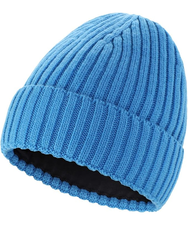 Connectyle Fleece Lined Cuffed Beanie Hat for Men Women Knitted Winter Wool Beanies Skull Cap Warm Watch Hat