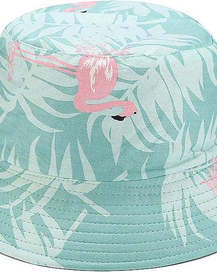 Mashiaoyi Unisex Print Double-Side-Wear Reversible Bucket Hat