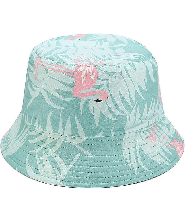 Mashiaoyi Unisex Print Double-Side-Wear Reversible Bucket Hat