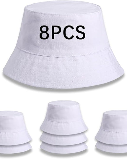 DASSNANE Sublimated Bucket Hats Bulk Solid Color DIY Blank Hat Bucket Hats for Men, Women and Adults