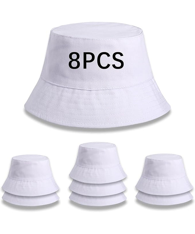 DASSNANE Sublimated Bucket Hats Bulk Solid Color DIY Blank Hat Bucket Hats for Men, Women and Adults