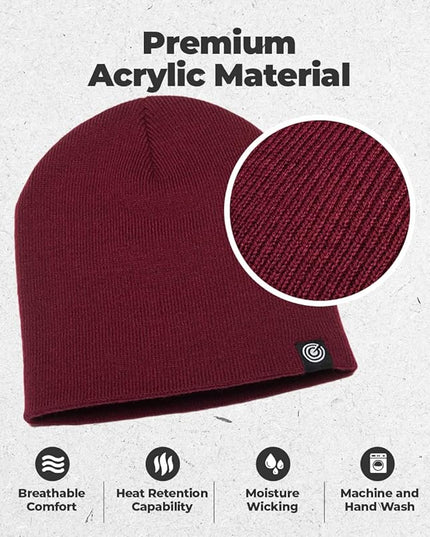 Original Beanie Cap - Soft Knit Beanie Hat - Warm and Durable