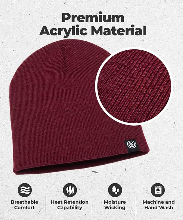 Original Beanie Cap - Soft Knit Beanie Hat - Warm and Durable