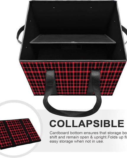 WISELIFE Reusable Grocery Bags 3 Pack,Large Grocery Tote Bag Water Resistant Shopping Bags Foldable Grocery Bag for Clothes,Shoes and Picnic,Red