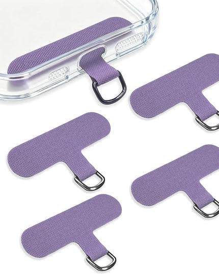 Fannoday Phone Tether Tab, 4 Pcs Universal Phone Lanyard Tab Used with Crossbody Strap, for Cell Phone Cases