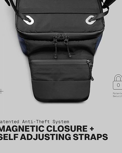 The Frenchie Co. - SL Speed - Expandable Ballistic Nylon Backpack - Anti-Theft Magnetic Closure - Self-Adjusting Comfort Straps, Lightweight, Water-Resistant, 16 inch Laptop Compartment, Carry-on