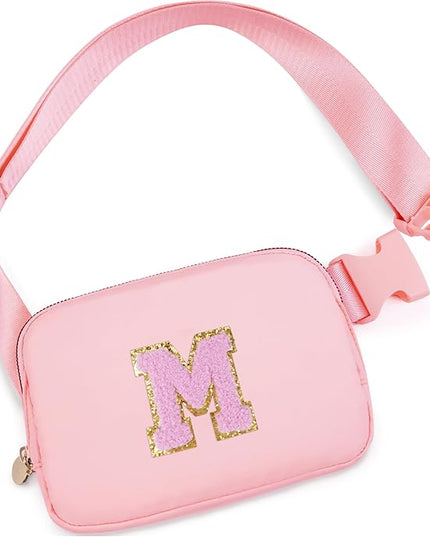 Uygafly Dance Recital Gifts - Dance Bag for Teens & Kids - Belt Bag Crossbody Bags - Small Waist Packs - Fanny Pack Birthday Gifts | Peach