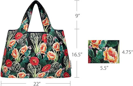 allydrew Large Foldable Tote Nylon Reusable Grocery Bags