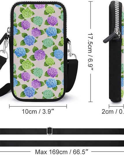 Unisex Small Crossbody Bags, Women Men Portable Adjustable Crossbody Phone Wallet Pouch