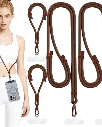 4 Pack Phone Lanyard & Wrist Strap, Cell Phone Lanyard for Around The Neck Adjustable Phone Strap for Most Smartphones