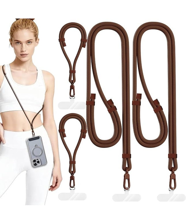 4 Pack Phone Lanyard & Wrist Strap, Cell Phone Lanyard for Around The Neck Adjustable Phone Strap for Most Smartphones