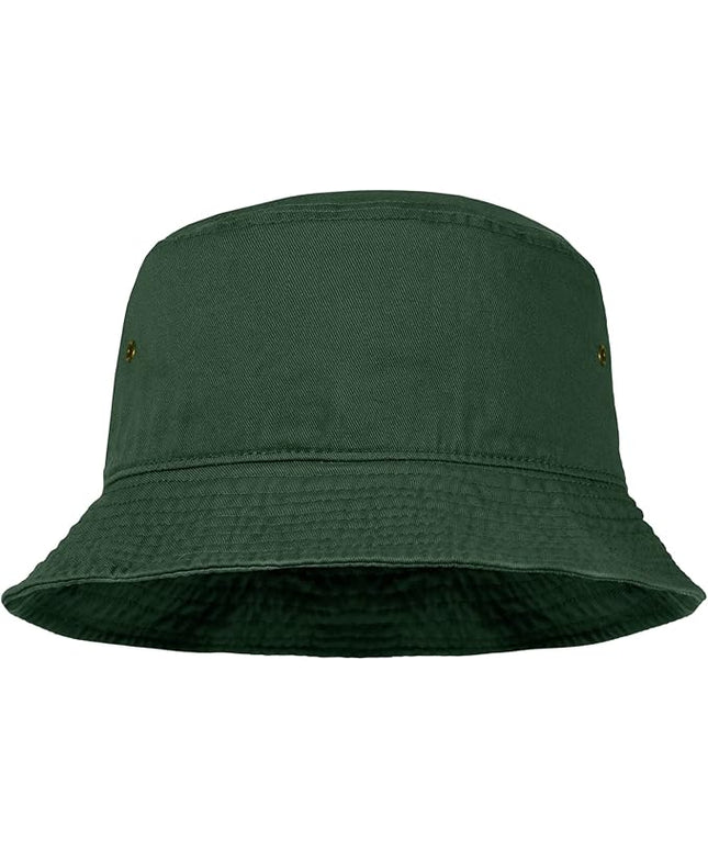 Falari Men Women Unisex Cotton Bucket Hat 100% Cotton Packable for Travel Fishing Hunting Summer Camp