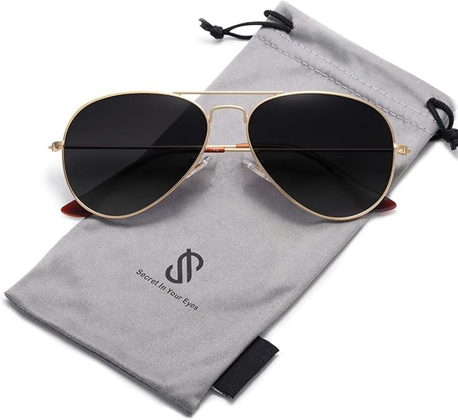 SOJOS Classic Aviator Polarized Sunglasses for Men Women Vintage Retro Style
