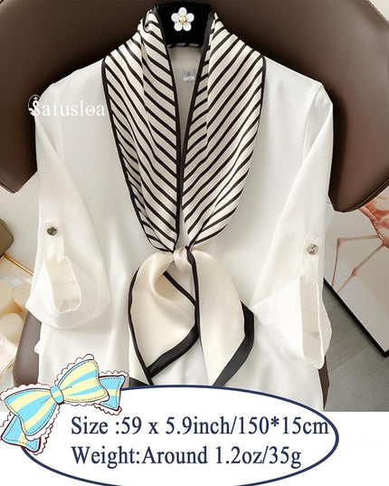 Purse Scarf For Handbags Head Scarves For Women's Hair Bags Scarfs Long Skinny Scarves Fashion Silky