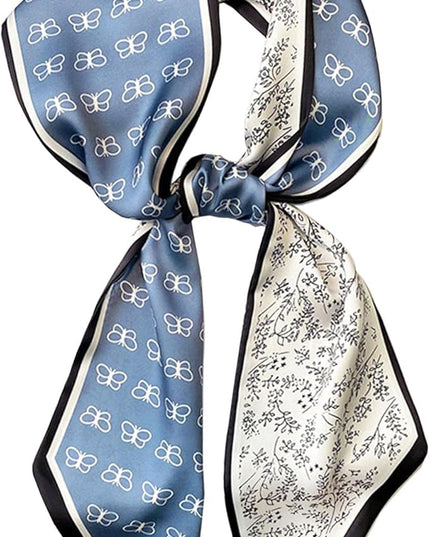 Dailyacc Hair Scarf for Women Fashion Silky Satin Headscarf Wrap Breathable Lightweight Neck Scarves For Handbag
