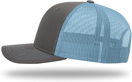 Richardson 112 Trucker Hat - Premium Adjustable Snapback Hat - Structured Six Panel Richardson Blank Caps
