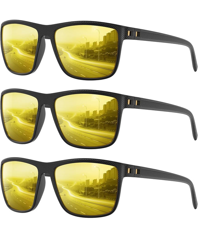 Polarized Sunglasses Men Women, Mens Sunglasses Lightweight UV Sun Glasses for Fishing Driving Golf