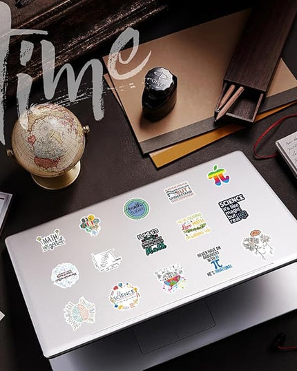 106pcs Math & Science Stickers - Funny Gifts for Women & Men, Vinyl Stickers for Laptops, Water Bottles & Notebooks