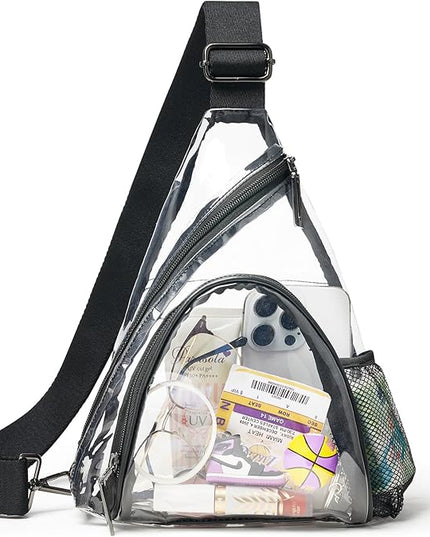 7L Sling Bag For Women Men Backpack Fanny Pack Crossbody Chest Travel Shoulder Belt Bags Purse Handbag PU Leather