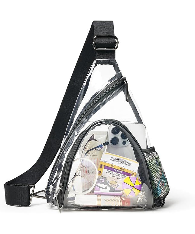 7L Sling Bag For Women Men Backpack Fanny Pack Crossbody Chest Travel Shoulder Belt Bags Purse Handbag PU Leather
