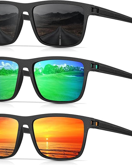 Sunglasses-Men Polarized Mens Sunglasses: Classic Women Sun Glasses UV Protection for Fishing Driving Golf