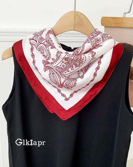 Satin Bandana Headscarf for Women Silky Hair Scarves for Fashion Lightweight