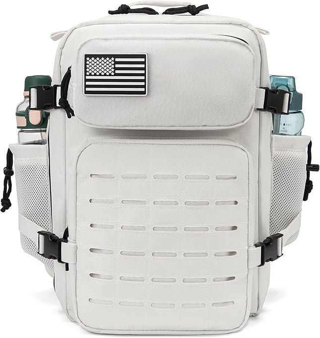 QT&QY 25L/45L Military Tactical Backpack For Men Molle Daypack 3 Day Bug Out Bag Hiking Rucksack With Bottle Holder