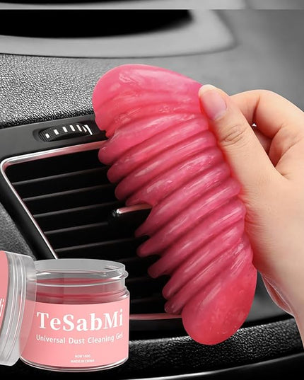 Car Cleaning Gel Car Cleaning Putty Car Putty Car Interior Cleaner Car Slime Car Detailing Kit Car Accessories Gifts for Men Women Stocking Stuffers Pink