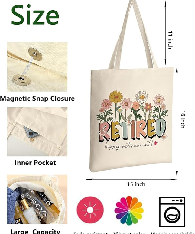 AUSVKAI Canvas Tote Bag Aesthetic for Women, Cute Reusable Cloth Cotton Bags for College Shopping Beach Grocery Trendy Gifts