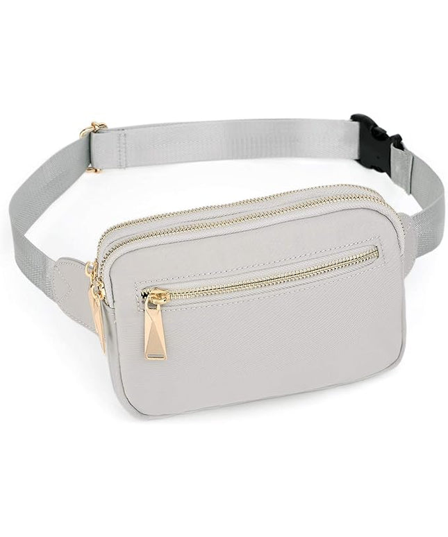 UTO Fanny Pack for Women Crossbody Trendy Fashion Belt Purse Chest Waist Hip Bumbag for Outdoor Shopping Travel Hiking