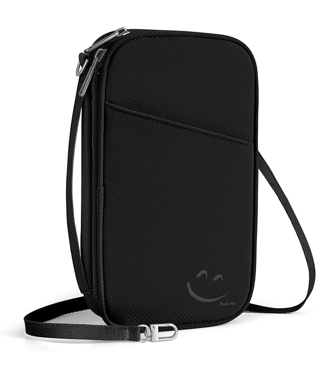 Travelkin 2-in-1 Passport Holder & Travel Organizer for Family with RFID Blocking, Multiple Passport Wallet for Men Women, Travel document holder for Credit Cards, Cash, and Electronic Essentials