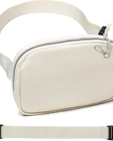 Mini Belt Bag for Women, RFID Small Fanny Pack, Womens Fashion Waist Packs with Extender Strap, Crossbody Bum Bags