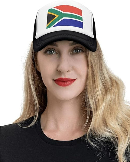 Cute Flag Baseball Cap for Men Women Mesh Trucker Hat Adjustable Patriotic Snapback Baseball Hat for Sports Running