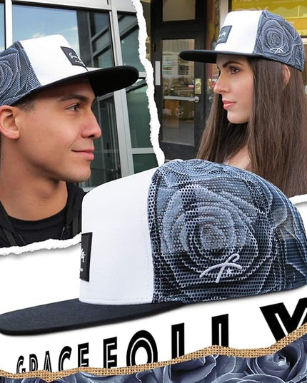 Grace Folly Trucker Hat for Men & Women. Snapback Mesh Caps