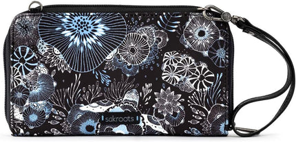 Sakroots Artist Circle Smartphone Crossbody in Coated Canvas, Detachable Wristlet Strap