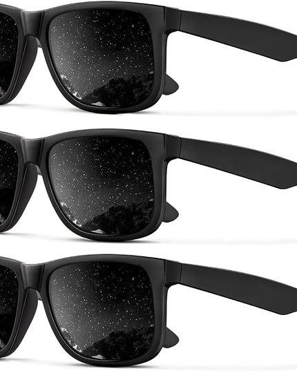 KALIYADI Sunglasses Men Polarized Sun glasses for Mens Womens Classic Matte Black Frame UV Protection 3pack