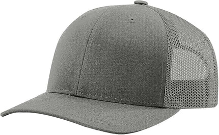 TZ Promise Men Women Plain Cotton Trucker Cap with Breathable Mesh Back, Snapback Baseball Hats