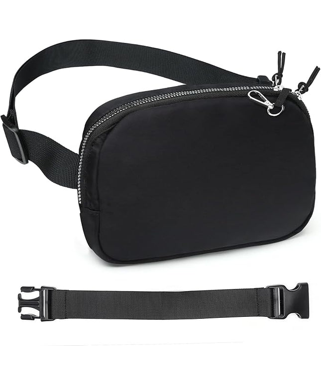 Mini Belt Bag for Women, RFID Small Fanny Pack, Womens Fashion Waist Packs with Extender Strap, Crossbody Bum Bags