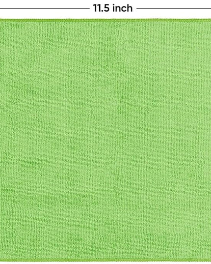 HOMEXCEL Green Microfiber Cleaning Cloth 20 Pack 11.5 x 11.5 Inch Microfiber Towels for Cars Ultra Absorbent Cleaning Rags Lint Free Cleaning Towels for Household Kitchen, Window Car