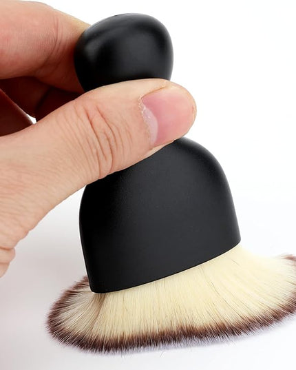 Car Detailing Brush, Soft Bristle Cleaning Brush, Scratch-Free Auto Duster Tool for Dashboard, Air Vents, Leather & Interior Cleaning (Black&Brown&White)