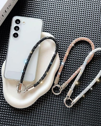 2Pcs Phone Crossbody Lanyard and Wrist Strap, Universal Cell Phone Lanyard Strap with 2Tether Tab